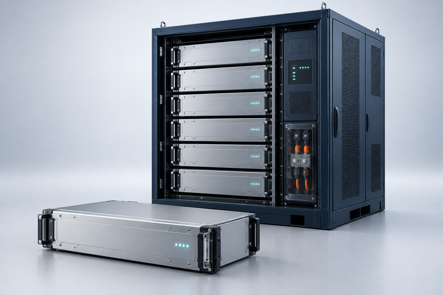 Illustrative industrial sodium-ion battery cabinet