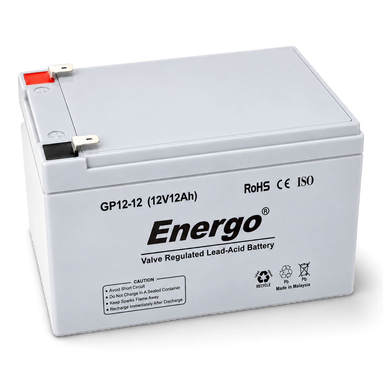 Energo GP12 12V 12Ah VRLA AGM Akü ürün görseli