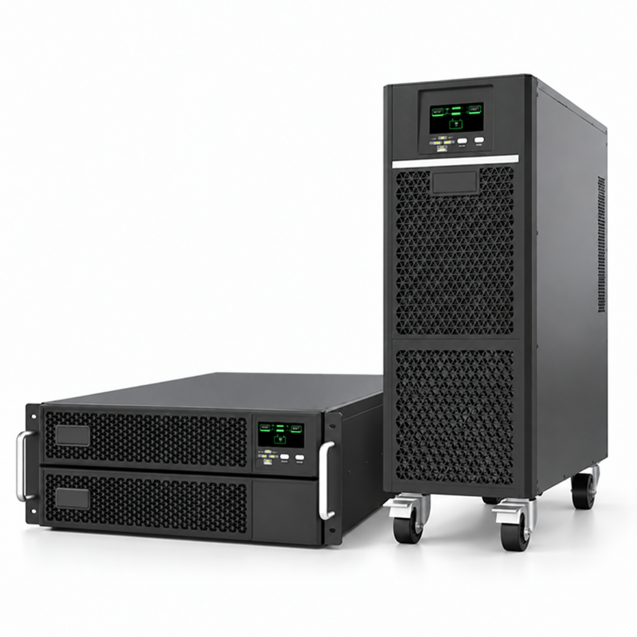 Energo ACS Serisi Üç Faz Girişli, Tek Faz Çıkışlı Online UPS — Rack ve Tower | 10–20 kVA ürün görseli