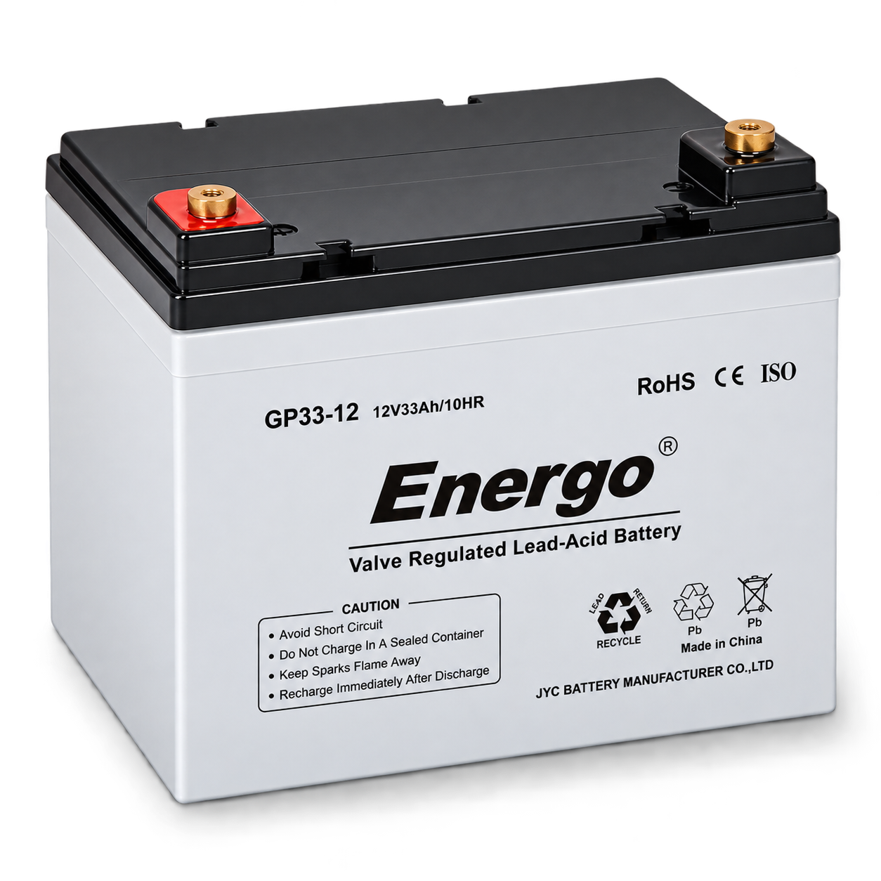 Energo GP33 12V 33Ah VRLA AGM Akü ürün görseli