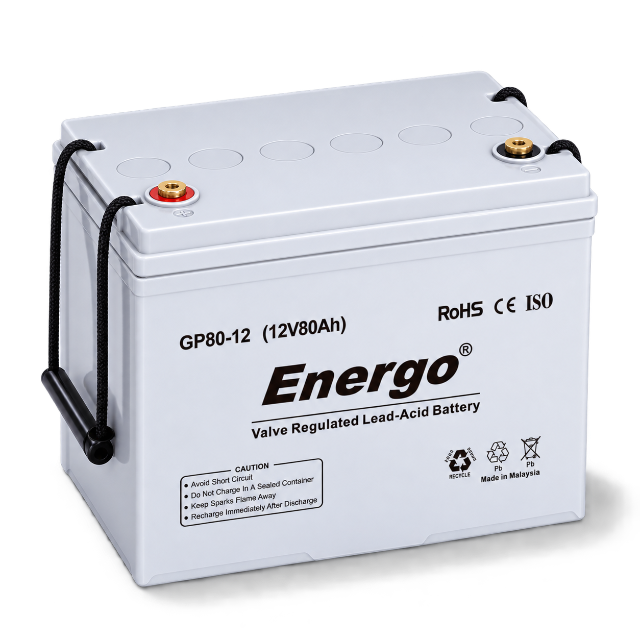 Energo GP80 12V 80Ah VRLA AGM Akü ürün görseli