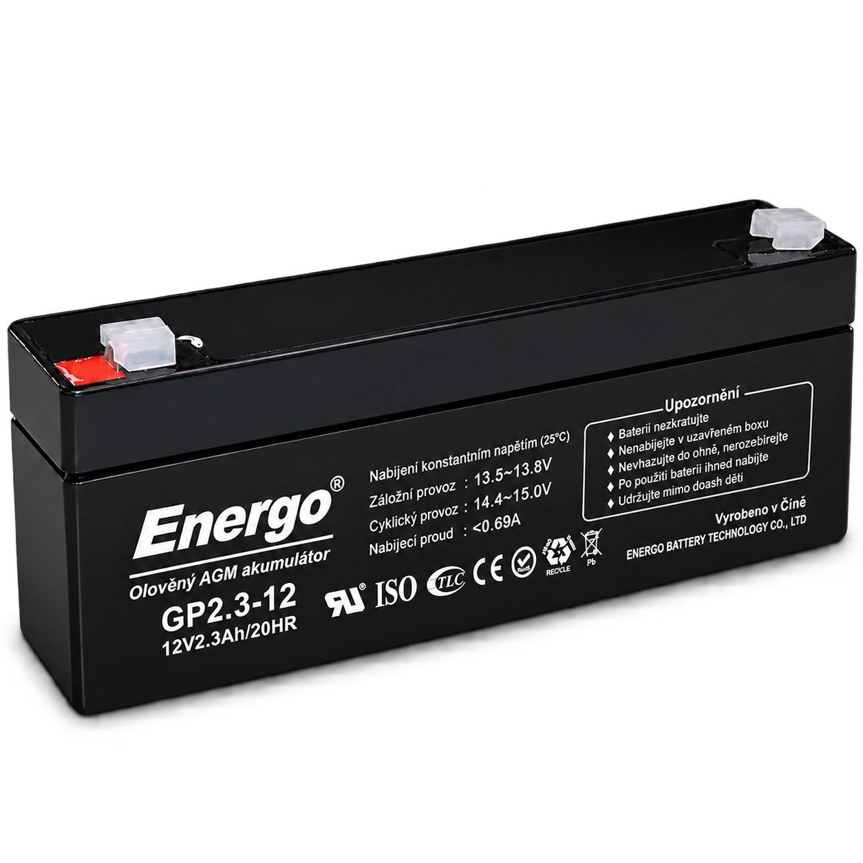 Energo GP2,3 12V 2,3Ah VRLA AGM Akü ürün görseli