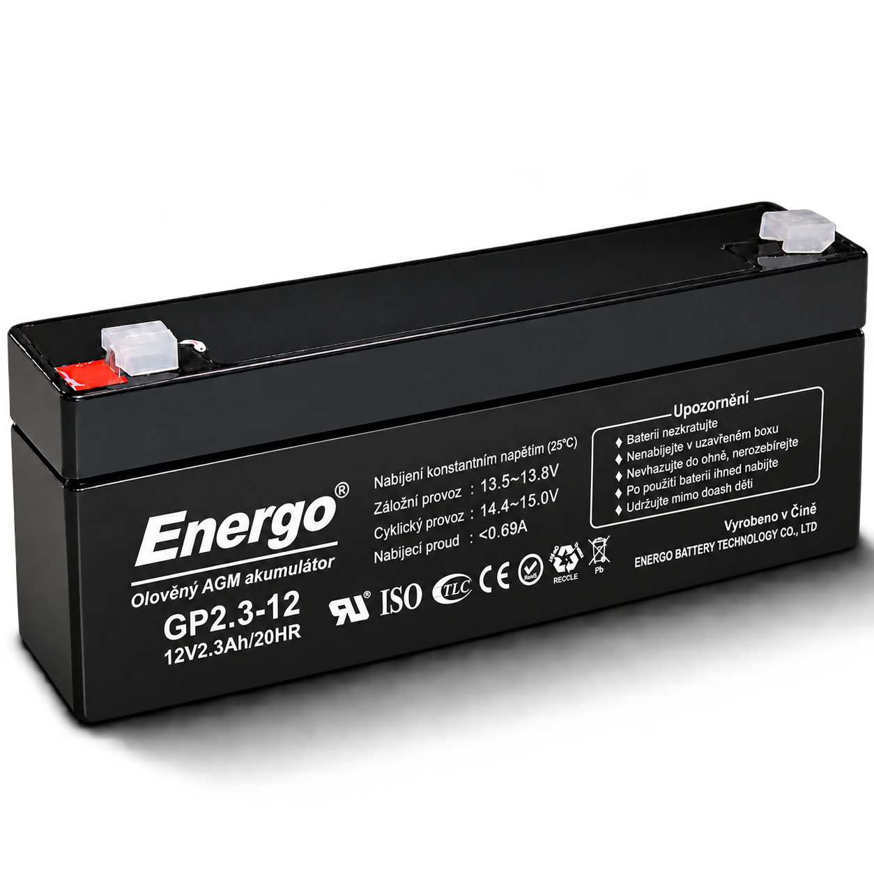 Energo GP2.3 12 V 2.3 Ah VRLA AGM Battery product image