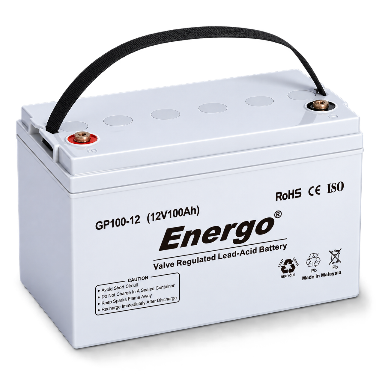 Energo GP100 12V 100Ah VRLA AGM Akü ürün görseli